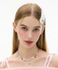 Vvv Ribbon Heart Candy Surgical Chain Necklace