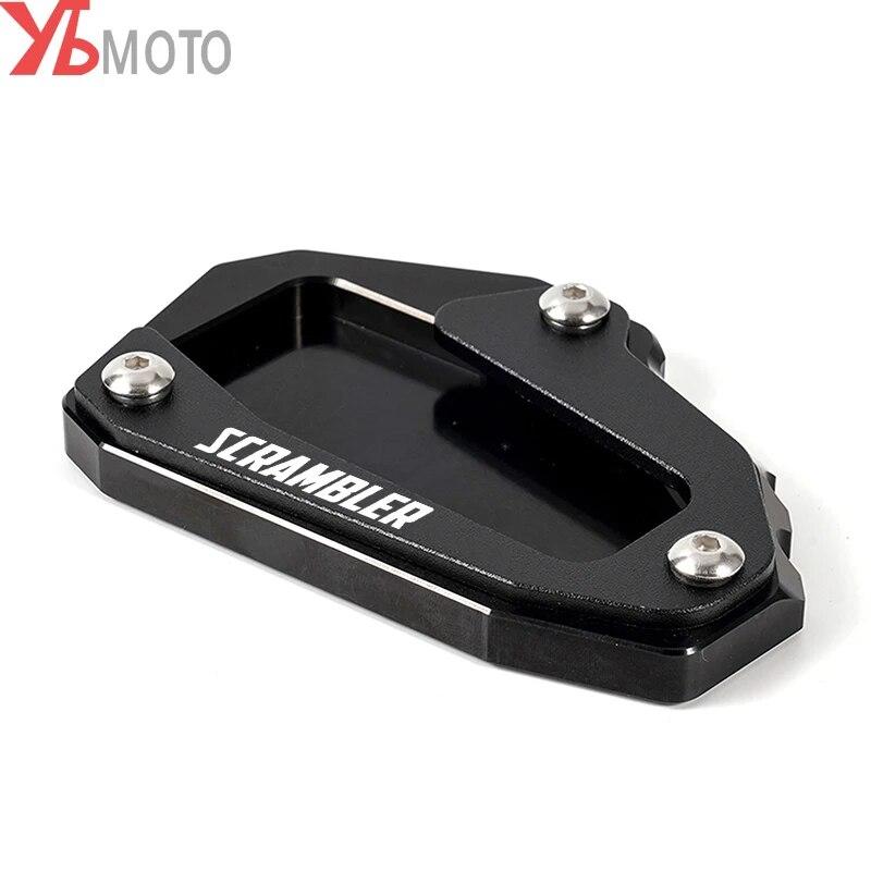 Motorcycle CNC Side Stand Extension Kickstand Enlarge Pad For Ducati SCRAMBLER 1100 Sport Icon Dark DesertX Desert X 2022 2023