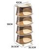 Miflame Cartoon Style 4-Tier Movable Storage Cart