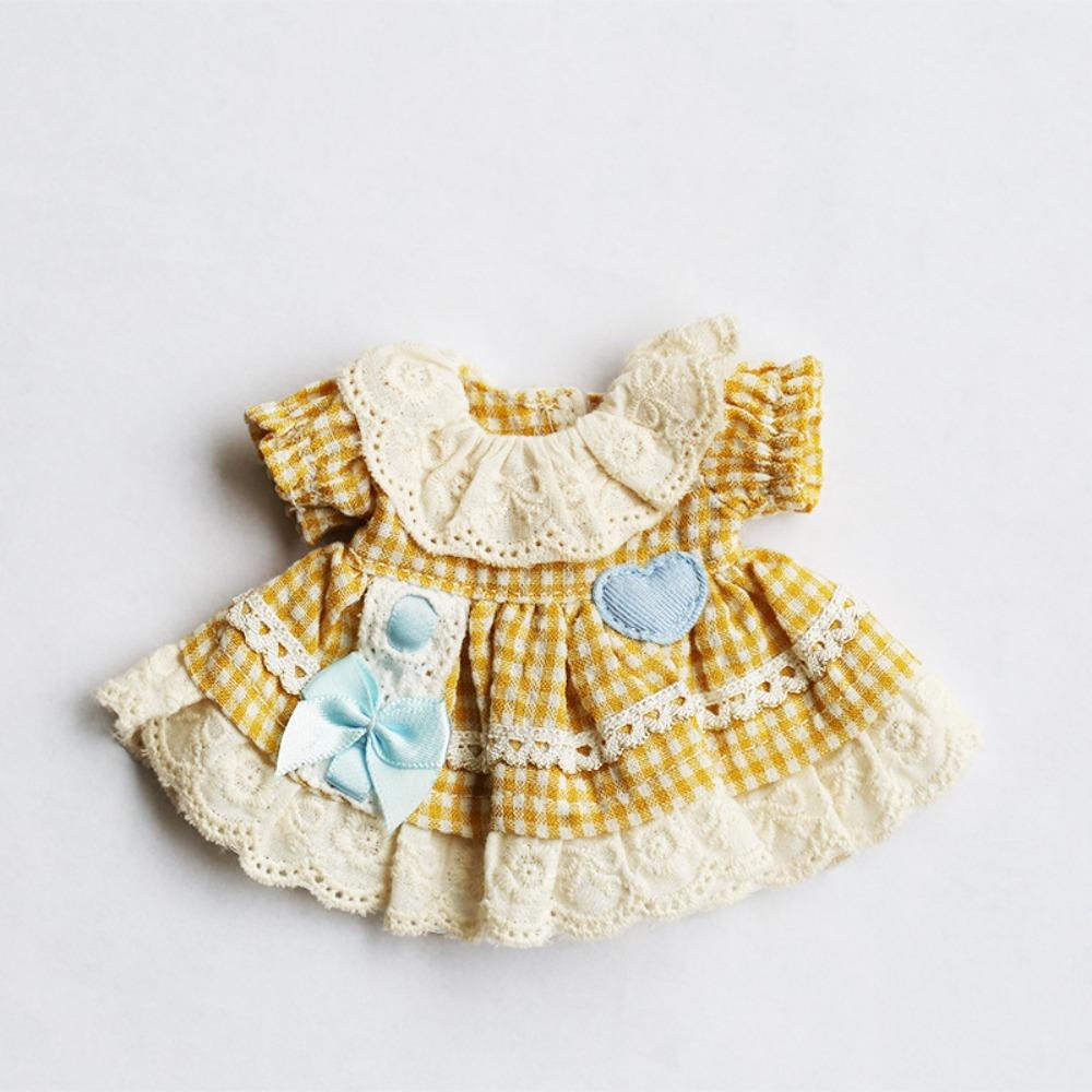 Handmake Doll Cotton Princess Dress Cute Plush Clothes Doll Accessories Dolls Outfit Toy