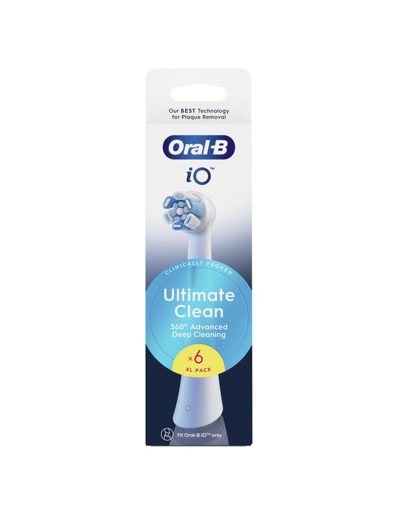Oral-B Replaceable toothbrush heads | iO UltimateClean | Heads | For adults | Number of brush heads included 6 | White