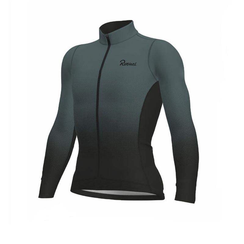 

Rvouei New Pro Team Breathable Long Sleeve Men Cycling Jersey Set MTB Bike Clothing Autumn Bicycle Clothes Maillot Ropa Ciclismo S