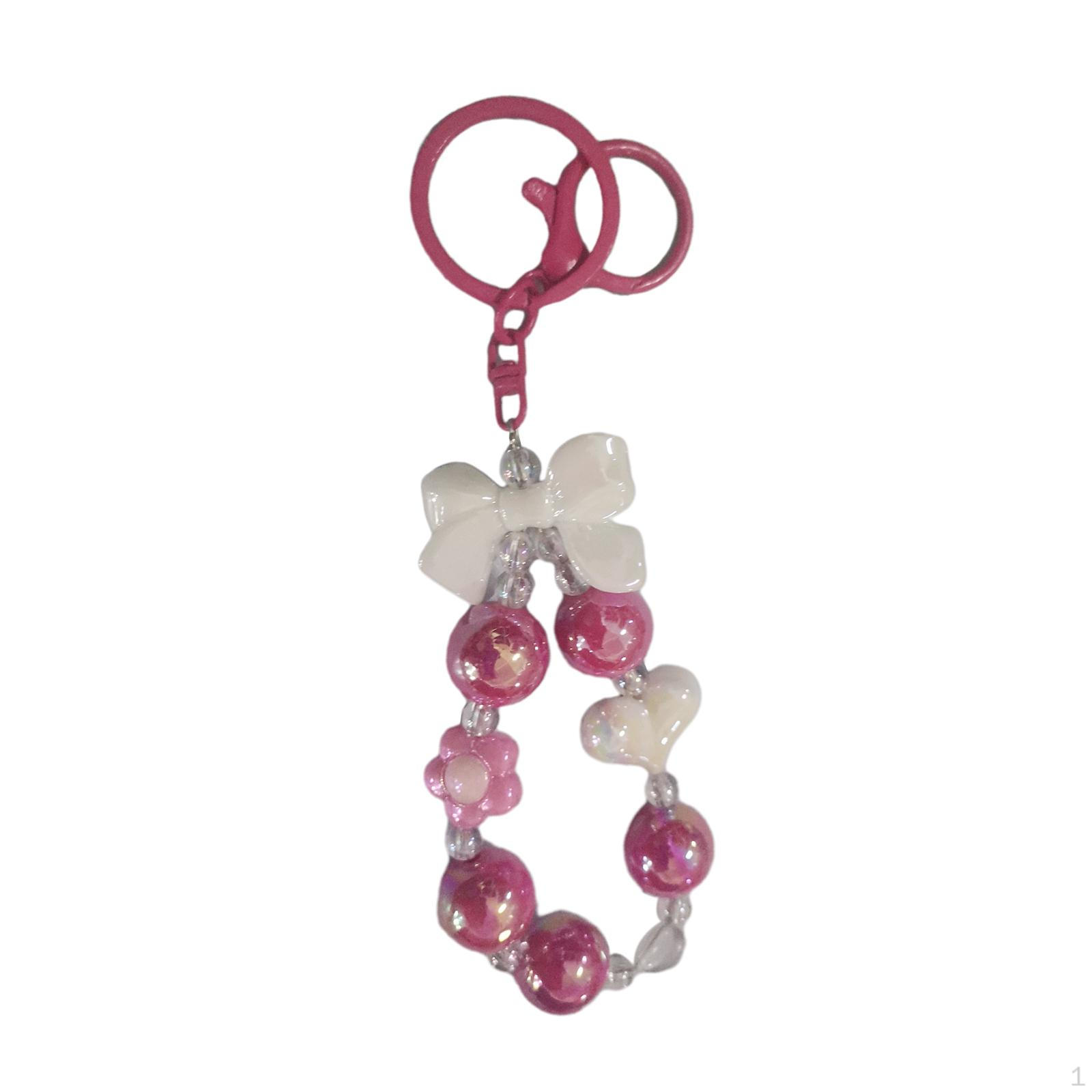 Браслет-ключ из бисера Автомобильная подвеска Кольца из бисера Карнавальные призы белый — фото 12