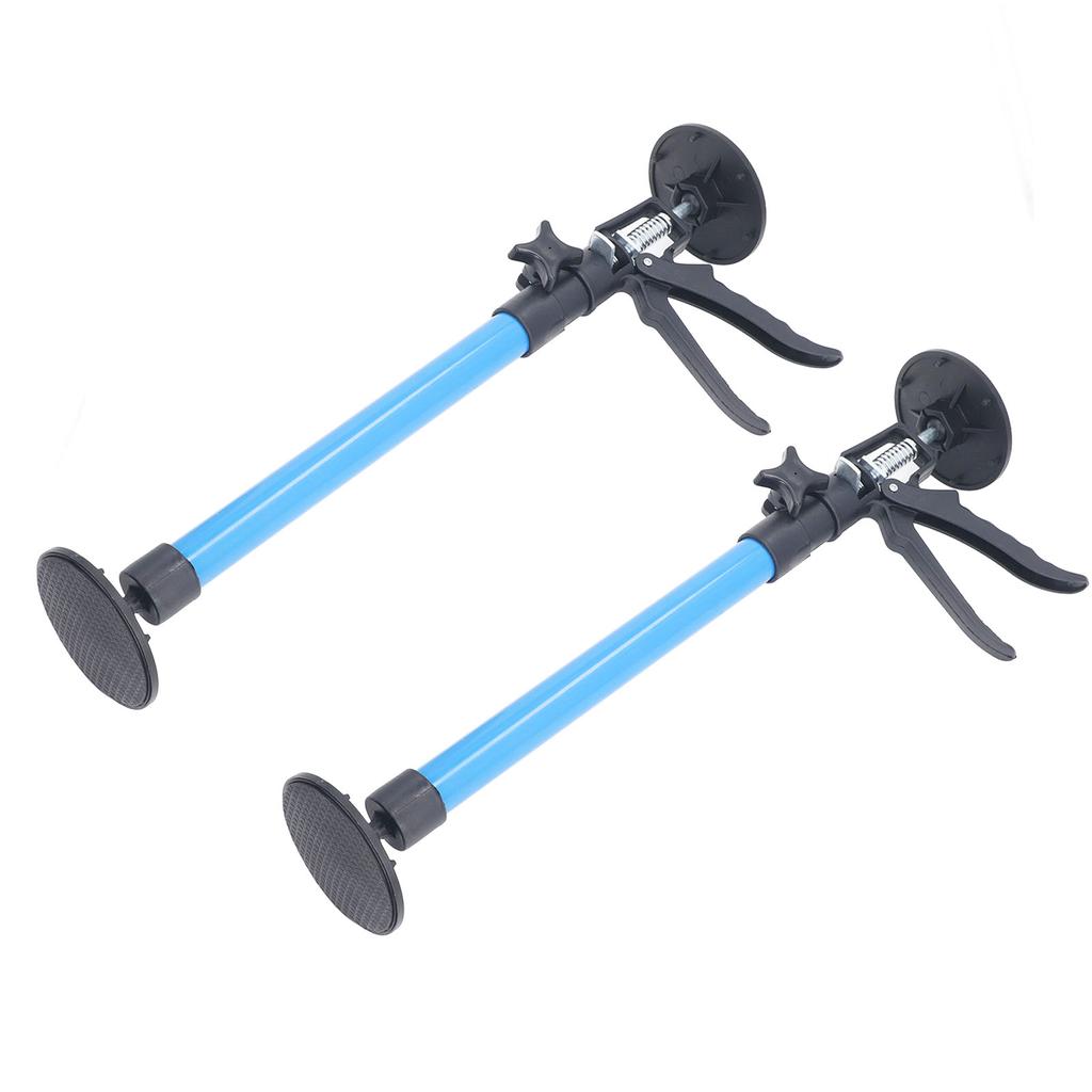 2PCS Telescopic Support Rods with Non Slip Pads Stainless Steel Adjustable Pole for Woodworking Cabi