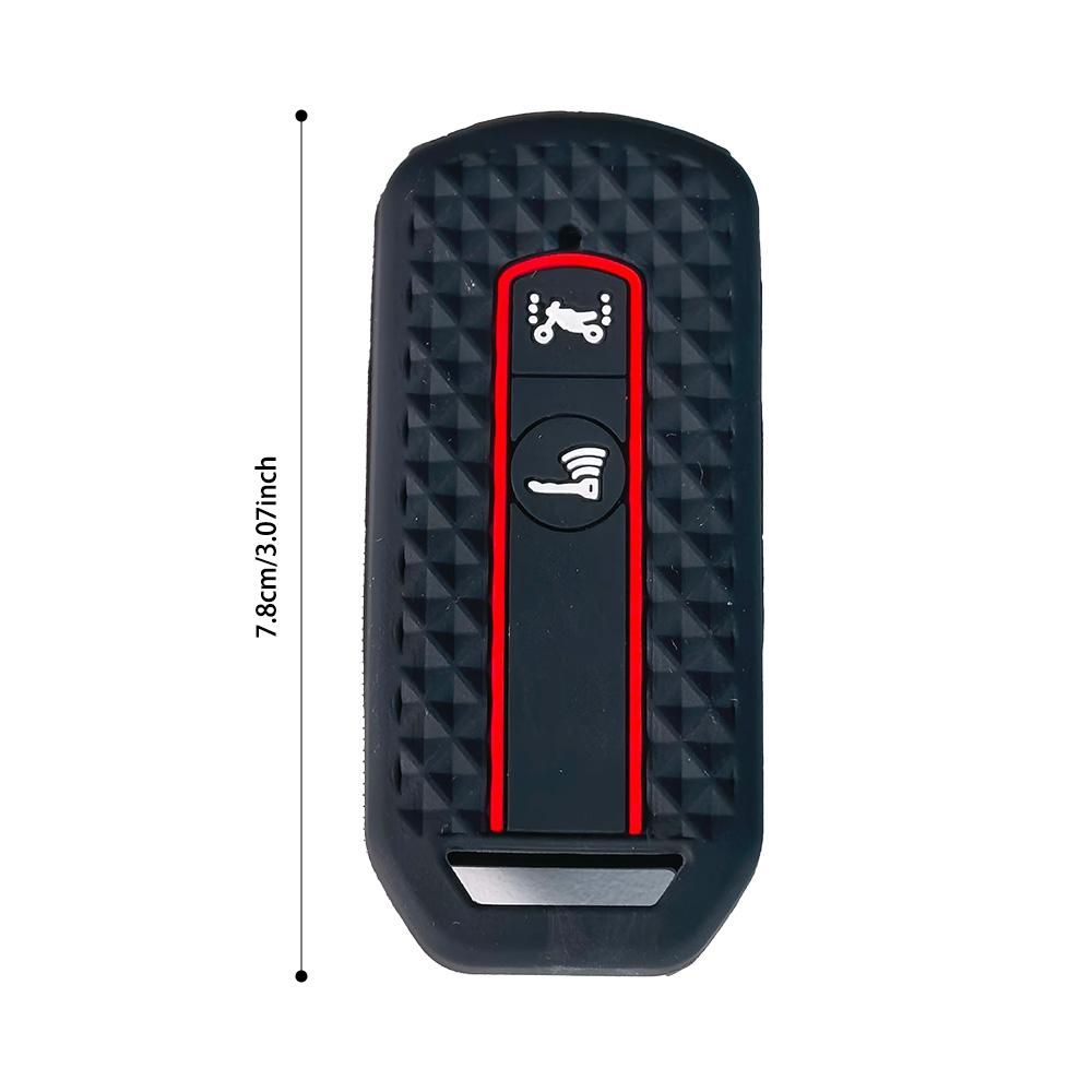 Silicone Key Cover with keychain For Honda PCX 125 150 160 ADV Vario SH125 2 Button Smart Key Fob Protector