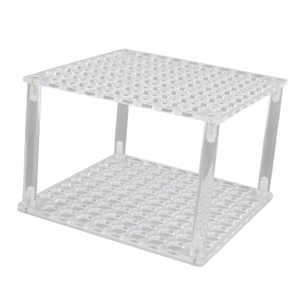 Transparent Makeup Brush Holder 96 Slots Pencil Organizer Pen Display Stand For Paint Brushes