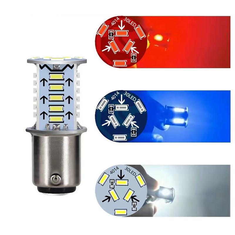 LED Brake Lights for Motorcycle Car Universal 1157 Driving Strong Spotlight Lights 360 Degrees Signal Lamp Motorcycle Parts