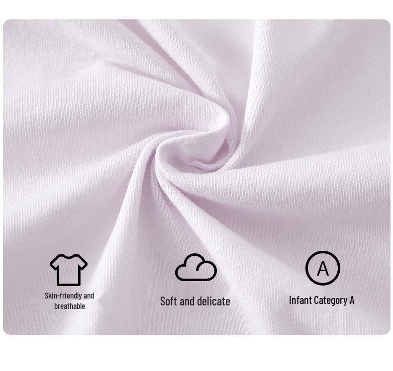 Tagless Double-Layer Cotton Newborn Bodysuit - Breathable, Thin Pajamas for Spring & Autumn