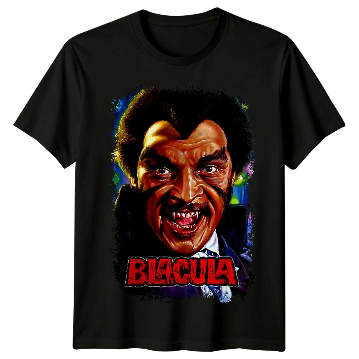 

Blacula (1972) Movie Poster Inspired 100% Cotton T-shirt Mens Tees Top Retro 80s Tee 3XL