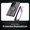 For Samsung Galaxy S25 Ultra Magnetic Case Kickstand TPU + Acrylic Phone Cover