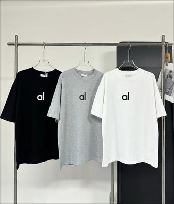 Mens Tshirt Fashion Brand Shortsleeved Tshirt Mens and Womens Loose Highquality Cotton Casual Versatile Crew Neck Top