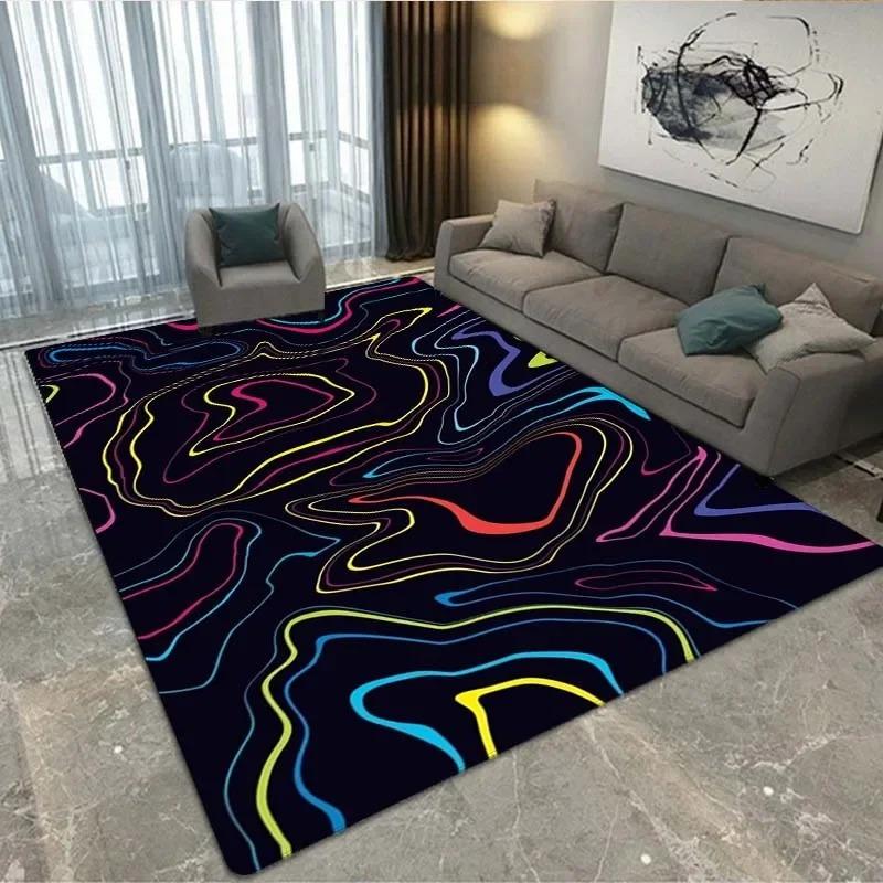 Creative Colorful Texture Floor Mats Door Front Decoration Home Living Room Floor Mats