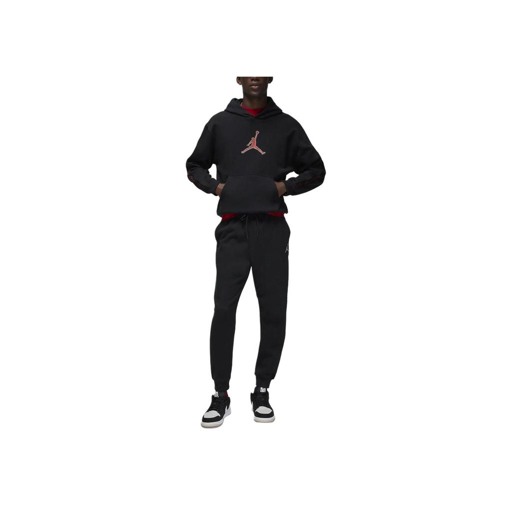 Jordan Flight MVP Herren Fleece Pullover Hoodie Schwarz FN6353-010