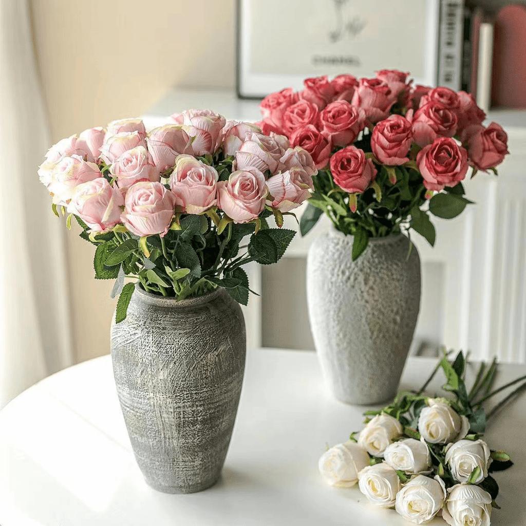 Rose Artificial Flower Bouquet For Table Decoration, Biomimetic Flowers For Living Room Decoration, Floral Art For Interior Design