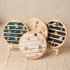 Wood Jewelry Tray Round Shape Jewellery Storage Stand Bracelet Display Stand  Counter Display