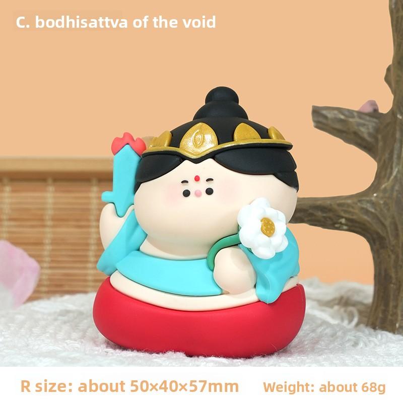 Relating To The Little Bodhisattva Figurine, This Cute Little Figurine Is A Cartoon Gift Made of Resin, and It Is A Shockproof Toy.