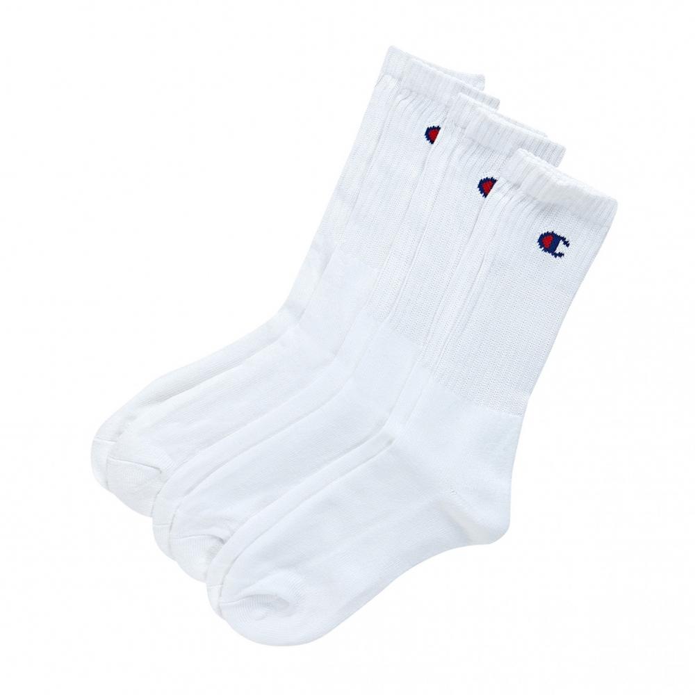 

CHAMPION [ASIA] C-Logo Classic Full Length Socks 3 Set White
