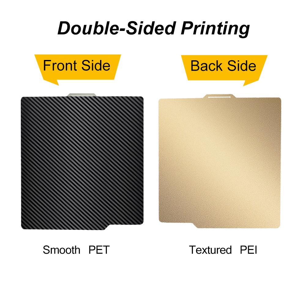 Black PEI Plate for Bambu Lab A1 P2S P1P P1S X1 X1C Build Plate 257x257mm Smooth PEO PET Textured PEI Bambulab P1P A1 Heated Bed