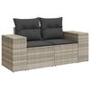VidaXL Garden Lounge Set with Cushions 10 Pcs, Patio Sofas, Furniture Set, Outdoor Terrace Furniture, Grey 3223111