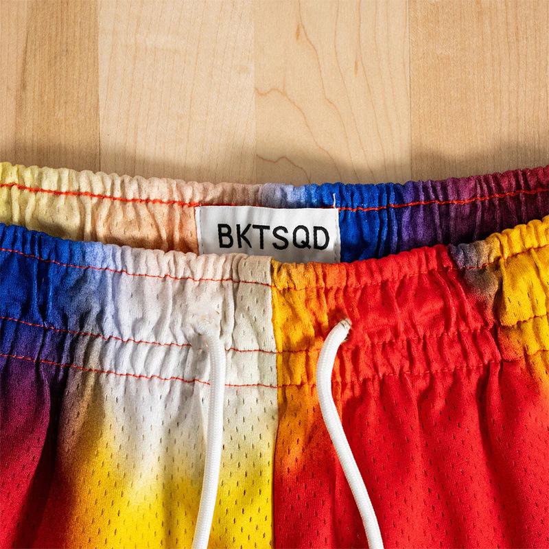 BKTSQD Men's Quick-Dry Mesh Basketball Shorts - Summer Loose-Fit Casual Pants