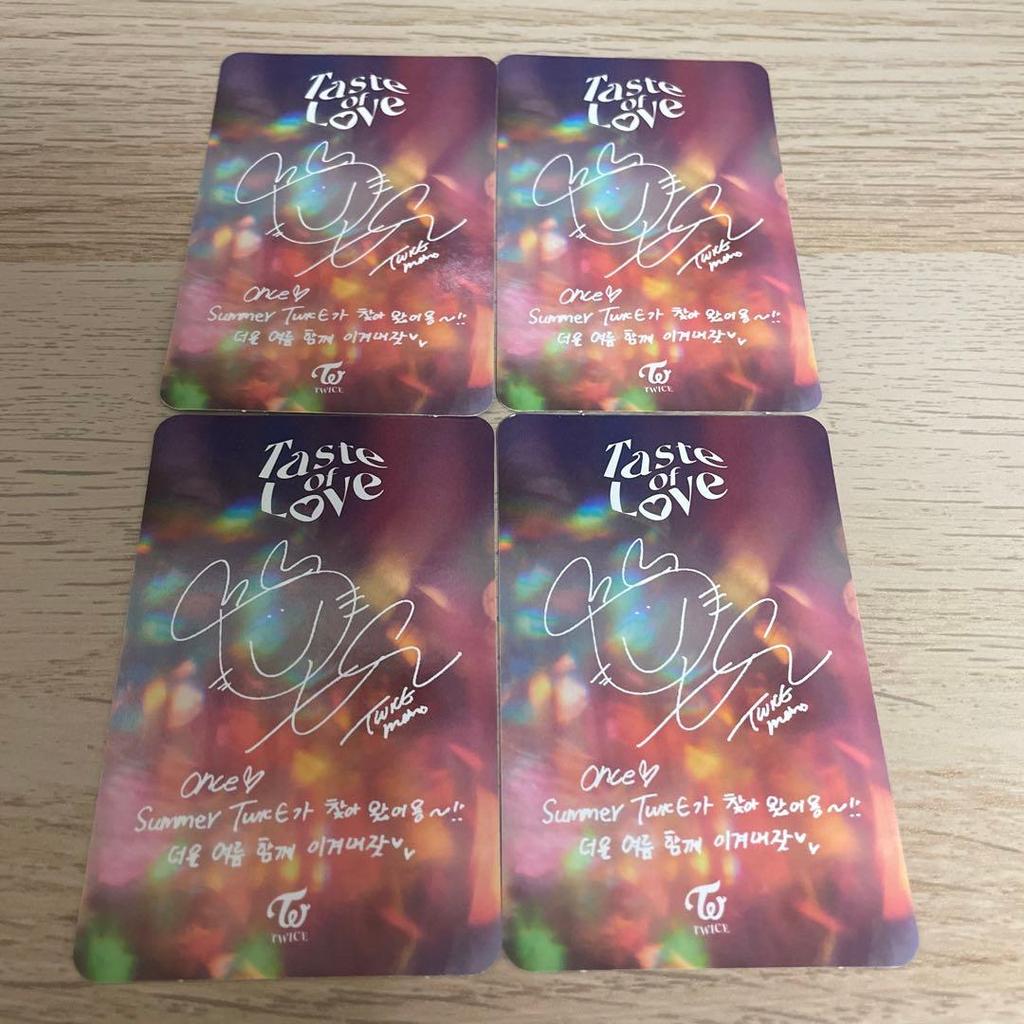 [USED] TWICE Momo Trading Card Taste of Love Alcohol-Free