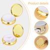 Round Pills Box Case for Pocket, Metal Medicine Tablets Holder Case Pills Organizers Pills Container for Travel Handbag