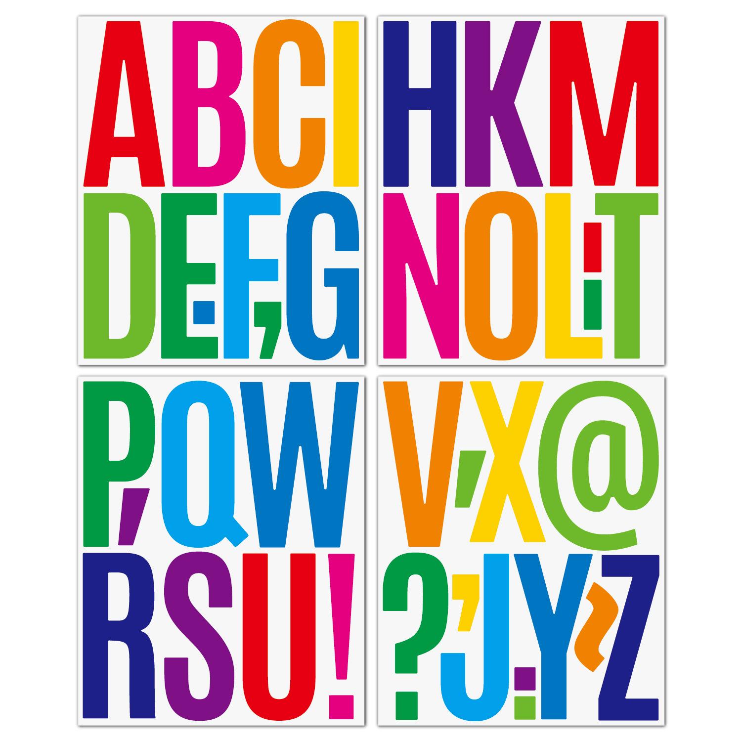 

5-inch Alphanumeric Sticker Large Size Family Birthday Party Decoration Car Mailbox Wall Sticker Letter Sticker 22*26.8cm