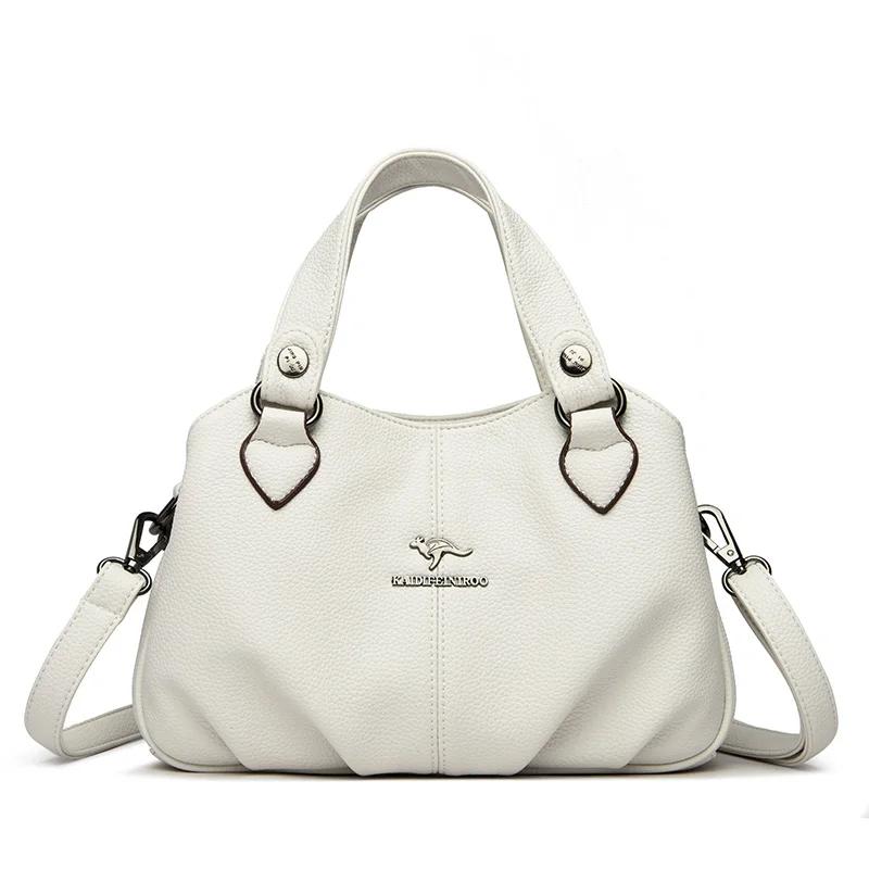3 Layers Large Capacity Ladies Handbags PU Leather Messenger Sac Designer High Quality Shoulder Crossbody Shopper Bag