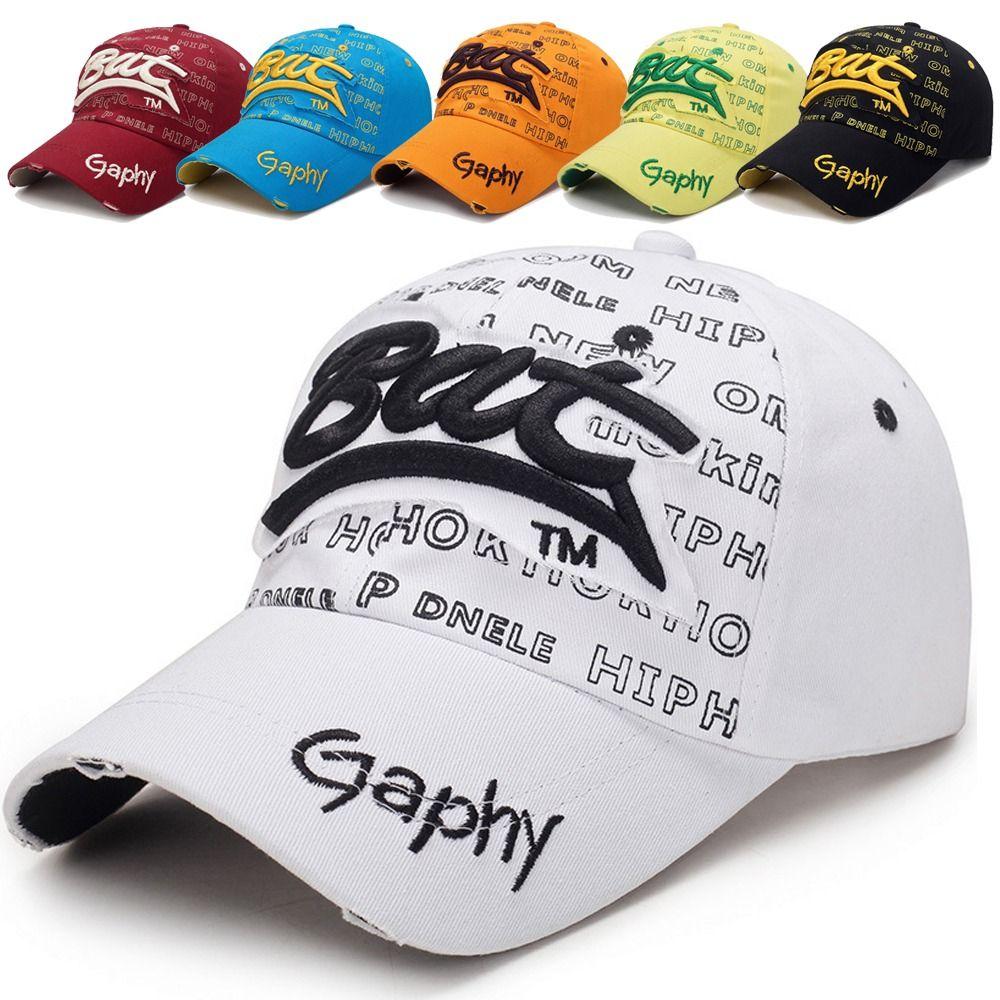 Adjustable Baseball Hats Hip-hop Peaked Cap Versatile BAT Embroidery Hats  Man Women Outdoor Sports