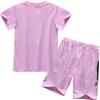 Kinder Kurzarm Cartoon Digitaldruck Set, Kinder Kurzarm Loungewear Set 91133