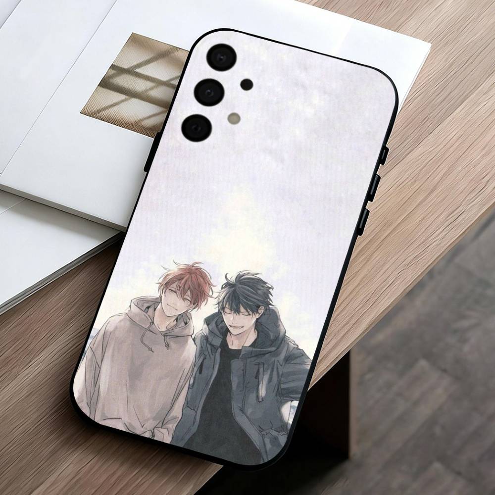 G-Given BL Anime Ritsuka M-Mafuyu Sato phone Case For Samsung Galaxy A73,A72,A71,A70,A53,A52,A51,Others Soft Black Shell
