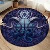 TheDevil'sBall Round Area Rug,Carpet Rug for Living Room Bedroom Sofa Playroom Decor,Non Slip Floor Mat
