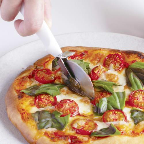 Kai KAI KITCHEN DH8045 Easy-Grip Pizza Cutter with Rotating Blade, Dishwasher Safe