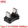 1/2PCS 180 Degree Angle USB C Adapter USB-C Male to Female Converter 20Gbps 140W Type C Charging Adapter for Steam Deck