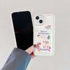 Rabbit Christmas Day Gift Cartoon Happy Cute Bunny Phone Case For Iphone 11 12 13 Promax 14 Pro Max Plus Xsmax Xr X Back Cover