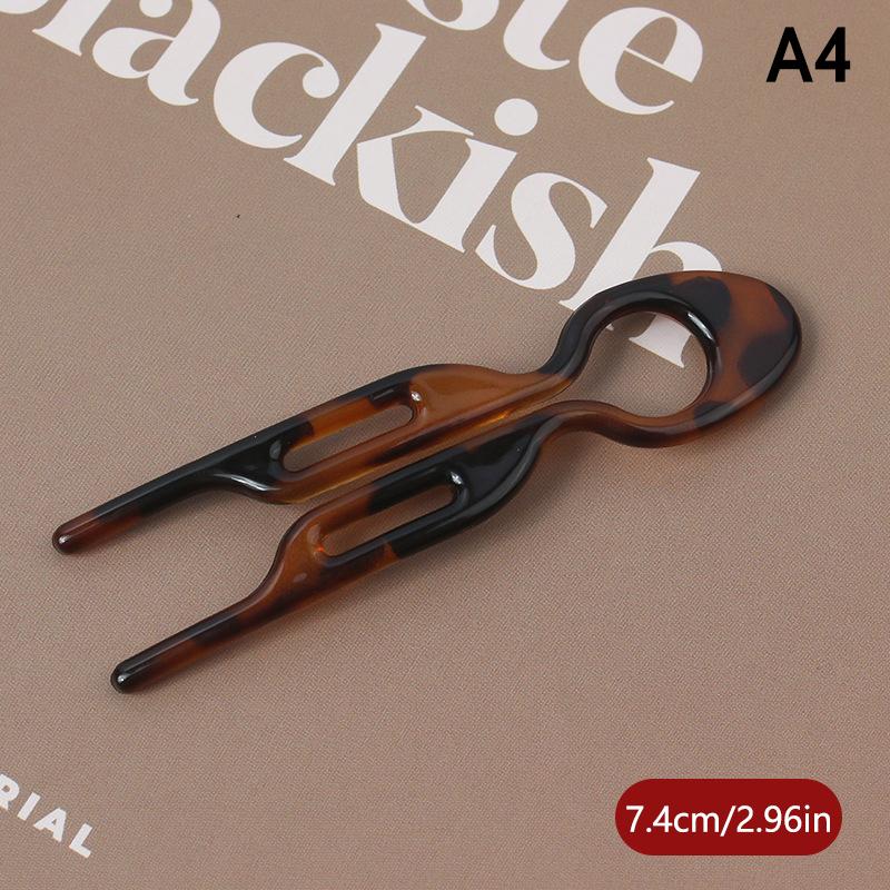 U-Shaped Hair Bun Hair Accessories  Design Resin Hairpin Hair Sticks For Woman Girl