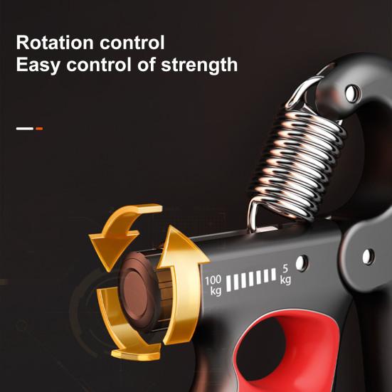 Grip Strength Trainer 5-100KG Adjustable Mechanical Countable Men Women Forearm Exerciser Hand Grip Power Strengthener Developer Fitness Equipment