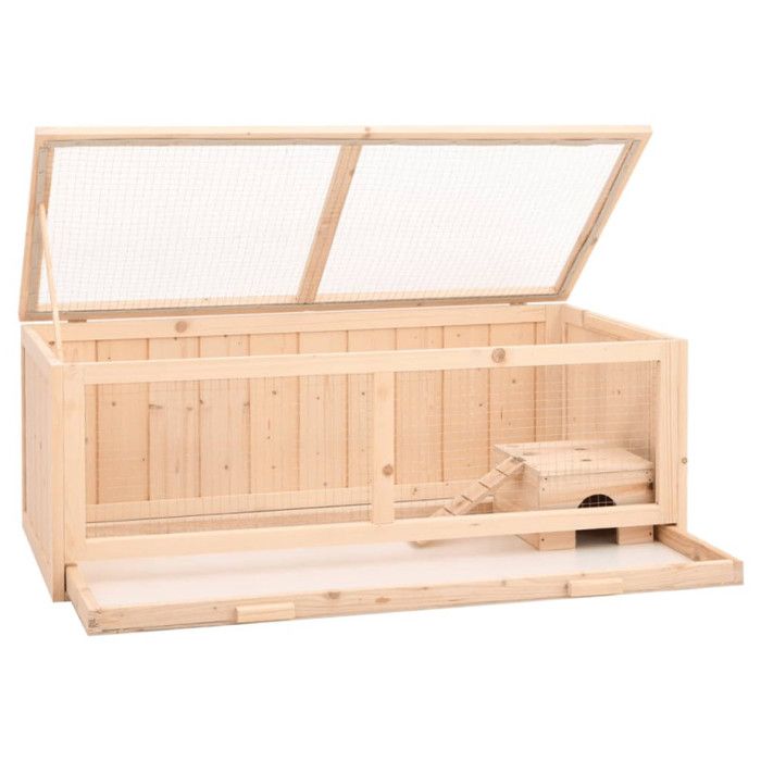 Cage à hamster - Non spécifié - 104x52x38 cm - Bois massif de sapin - Intérieur - Montage facile