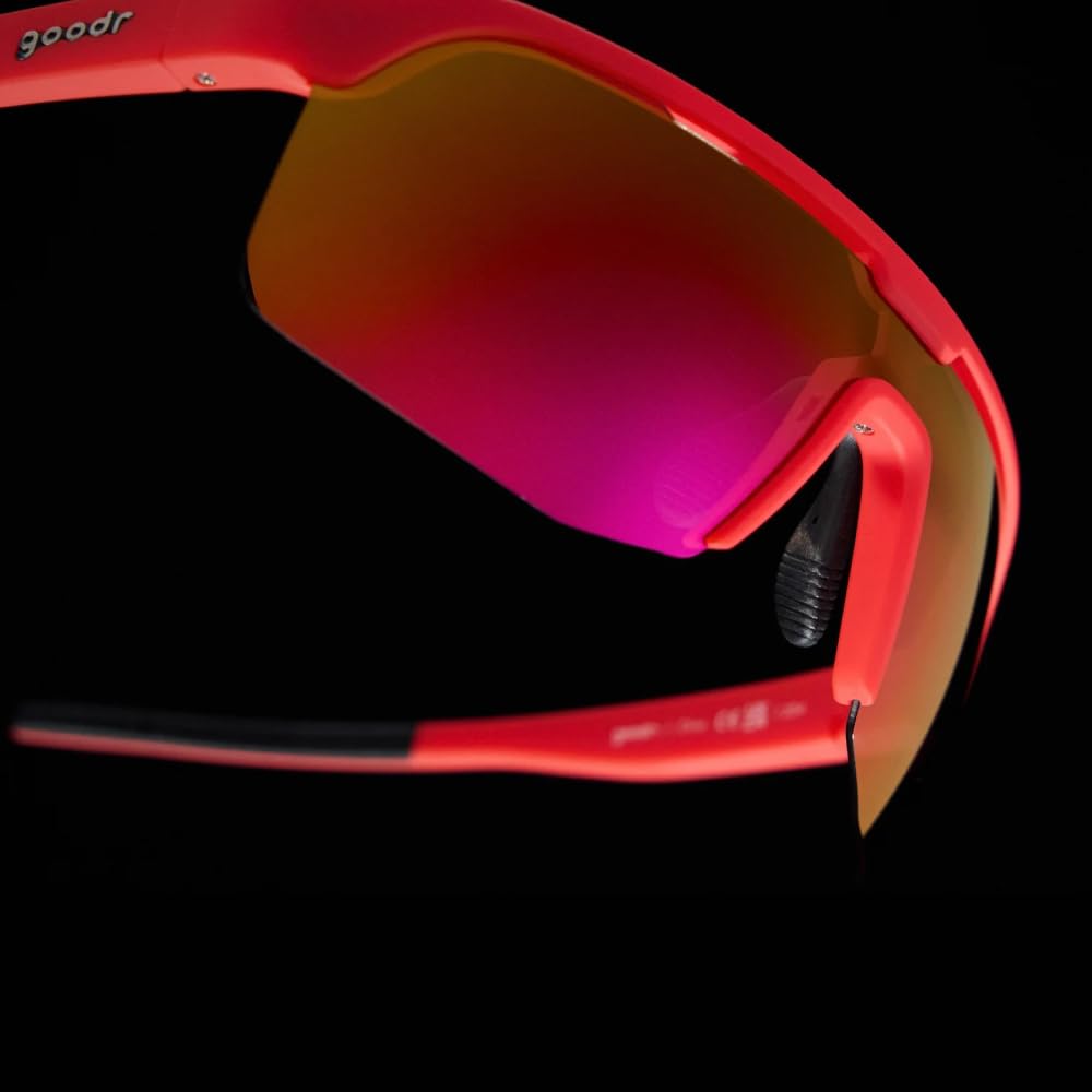 Goodr Sunglasses Series Lightweight Polarized UV Protection Running Shin Splint Inferno Bolt-G Women's Men's Dante's