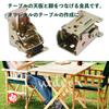 Rubonarie Folding Legs for Folding Tables, Folding Table Hardware (Gunmetal, 4 Pieces)