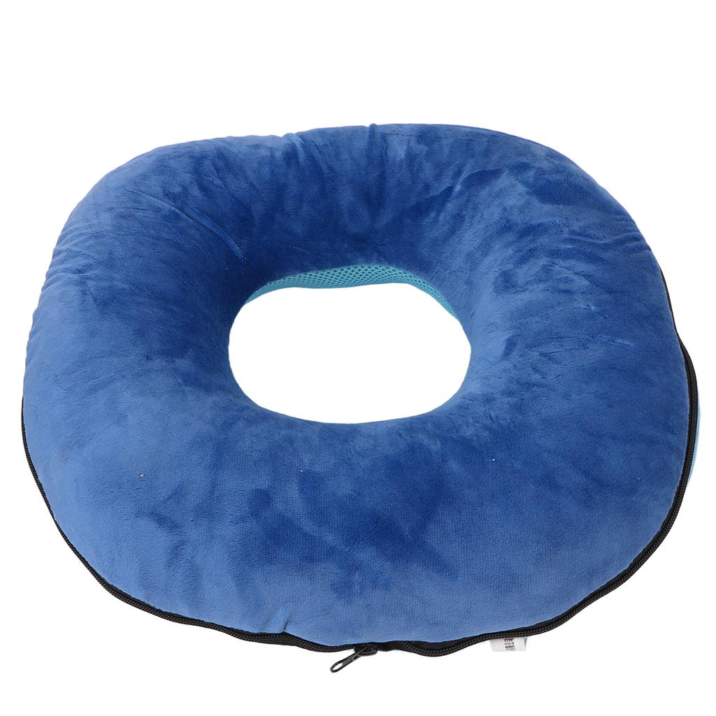 Donut Pillow Dark Blue Soft Breathable Detachable High Elasticity Waterproof Inner Sleeve Bed Sore Cushion