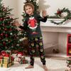 Print Cute Family Set Pajamas, Home Clothes, Family Set Long Sleeve Top Pants Set