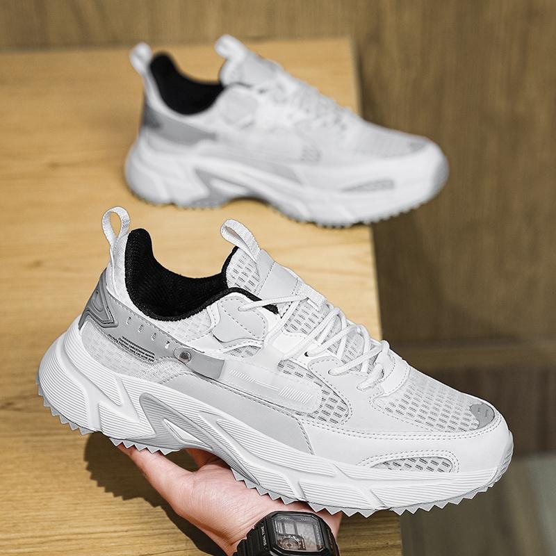 

Мужские кроссовки модные сетчатые дышащие кроссовки для мужчин на платформе вулканизированные туфли брендовые кроссовки для ходьбы Zapatillas De Hombre 39 серый