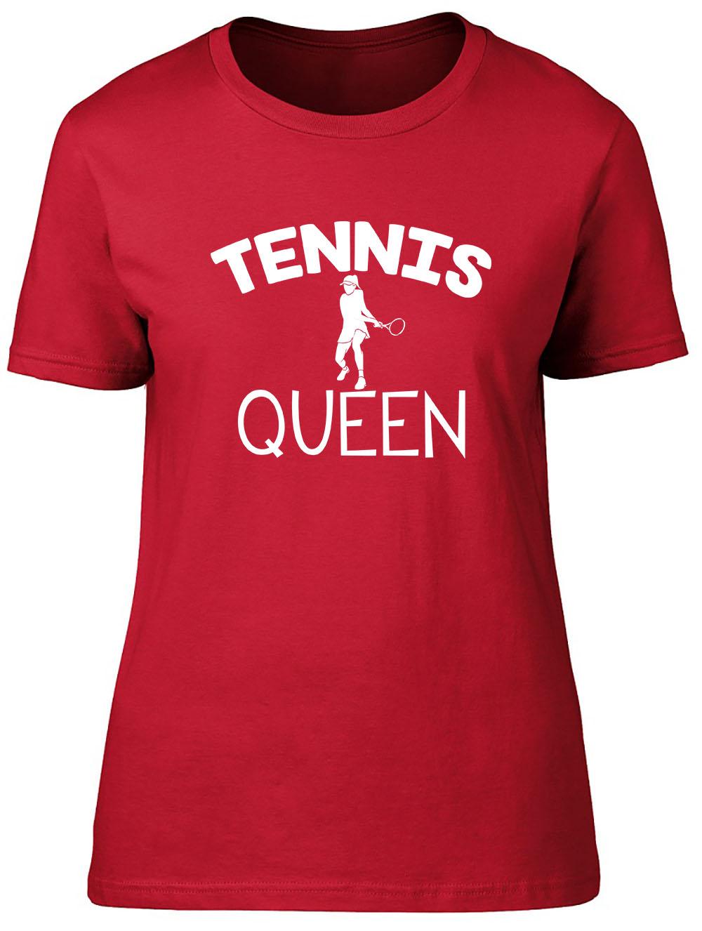 Tennis Queen Fitted Unisexs Ladies T Shirt 2XL