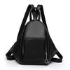 Women's Multifunctional Shoulder Bag Commuter Business Backpack Solid Color Crossbody Bag