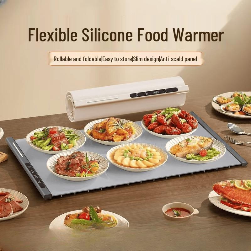 ZISIZ Double-Clip Silicone Food Warming Plate