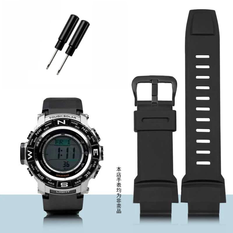 

Ремешок для часов Casio PROTREK PRG-200/260/270/500/250G PRW-2500/5100//5000 PRW-2000 PRW-3500 Ремешок Резиновый Браслет Наручный 18mm