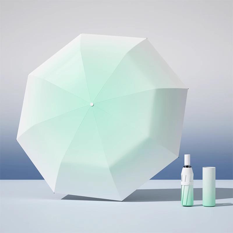 Gradient Color Automatic Foldable Umbrella for Sun & Rain with UV Protection for Women