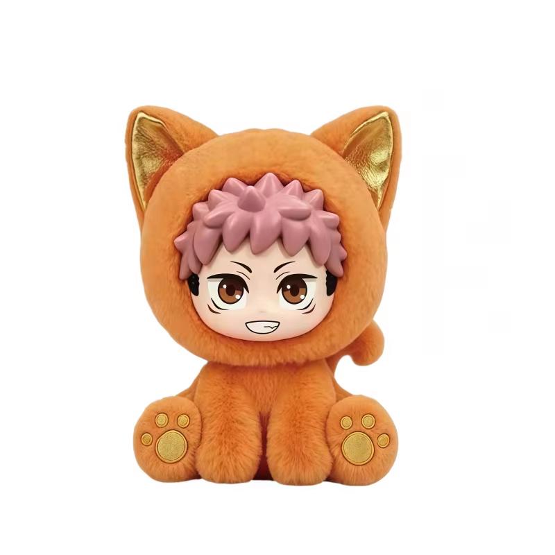 Officieel Gelicentieerde Kaisen Cat Nap Party Serie Pluche Blind Boxes Anime Karakter Verzamelsieraden Vakantiespeelgoed Cadeaus