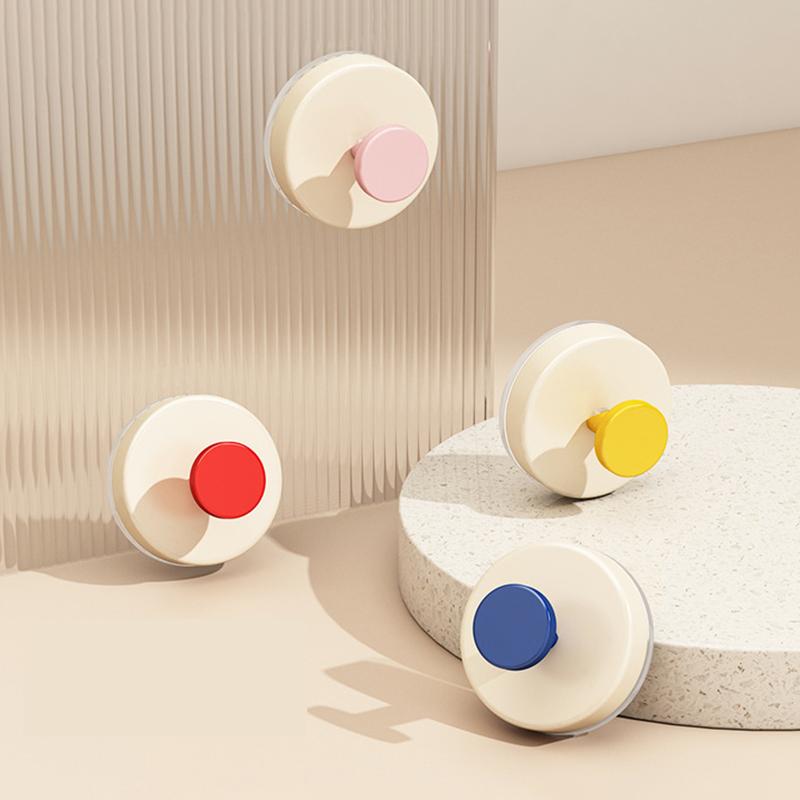 

Набор из 4 шт./набор Крючок на присоске Без перфорации Крючок для пальто Настенный Подвесной Туалет Сильный Несущий Липкий крючок Без следов